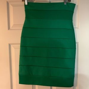 Green pencil skirt